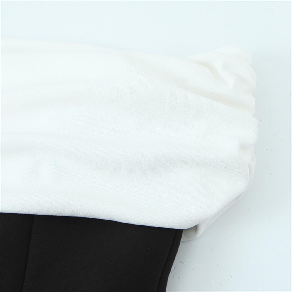 2025 Spring Women's Slim Strapless Patchwork Off-Shoulder Dress