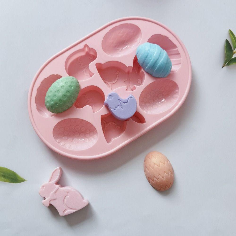 Bunny Easter Egg Mold Egg Shaped Chocolate Mold DIY Cookies Mold  Easter