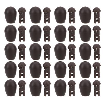 ABS Beads Carp Match Stopper Fishing Connector Beads for Hook Links Fishing AccessoryBrown Large