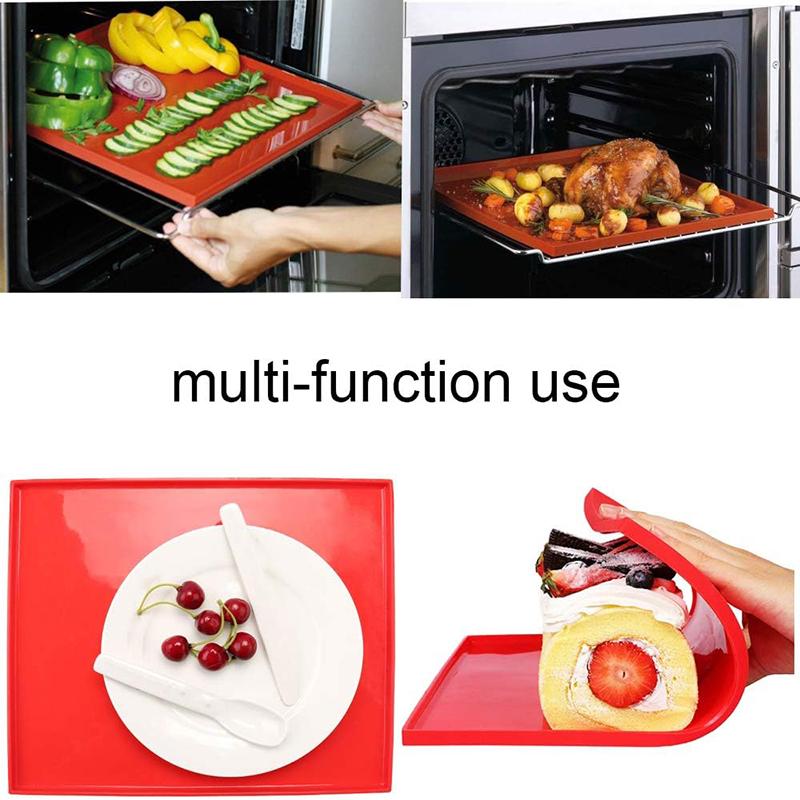Baking Mat Silicone Cake Mold Swiss Roll Baking Tray Non-stick Oven Liner Cake Roll Mat Pad Pastry Tools Kitchen Bakeware