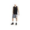 Jordan Canotta Sportiva Girocollo in Rete Fantasia Uomo Top Nera DR2112-010
