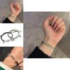 Adjustable Simple Fashion Trendy Black String Bracelet For Couples Handmade Gift