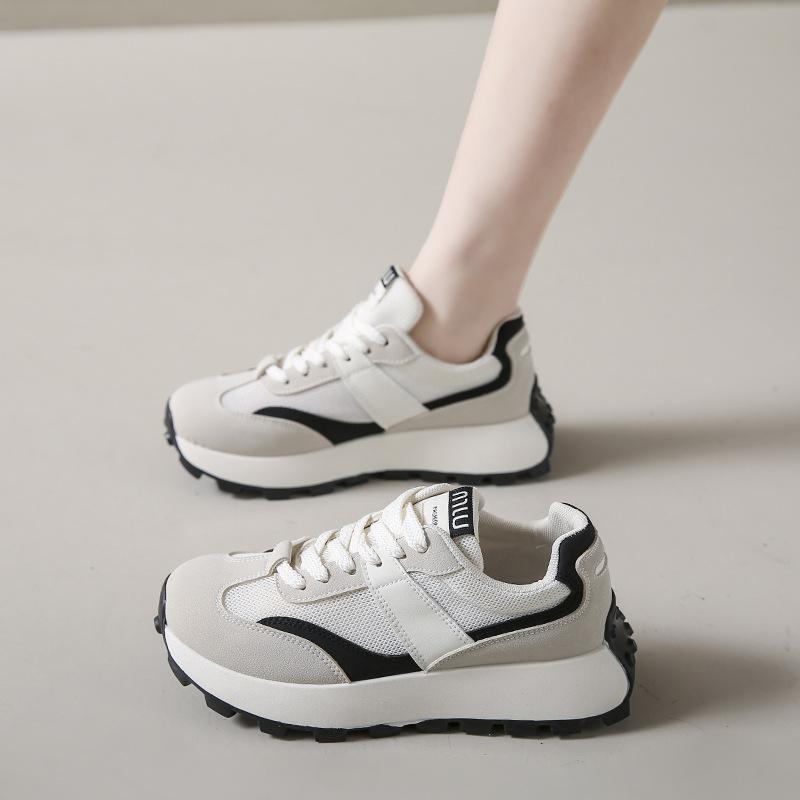 2025 Spring Forrest Gump Shoes New Korean Version Ins Female Student Sports Breathable Running Platform Casual Shoes G6830-1