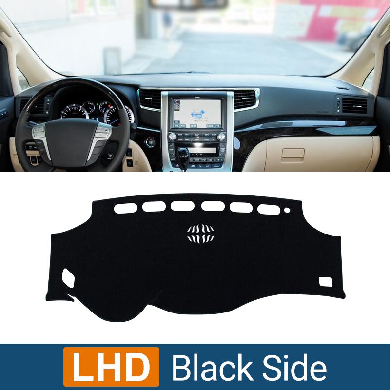 

Автомобильные аксессуары для Toyota Alphard Vellfire AH20 2008-2010 2011 2012 2013 2014, приборная панель, избегайте света, анти-УФ-коврик LHD Black Side