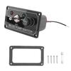 AEE5-DC 12V Fused Marine Bilge Pump Switch Panel With LED Indicator Light Manual/Off/Auto 3-Way Toggle Switch