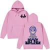 Straight Fit Printed Hoodie Unisex Streetwear Casual Sweatshirt