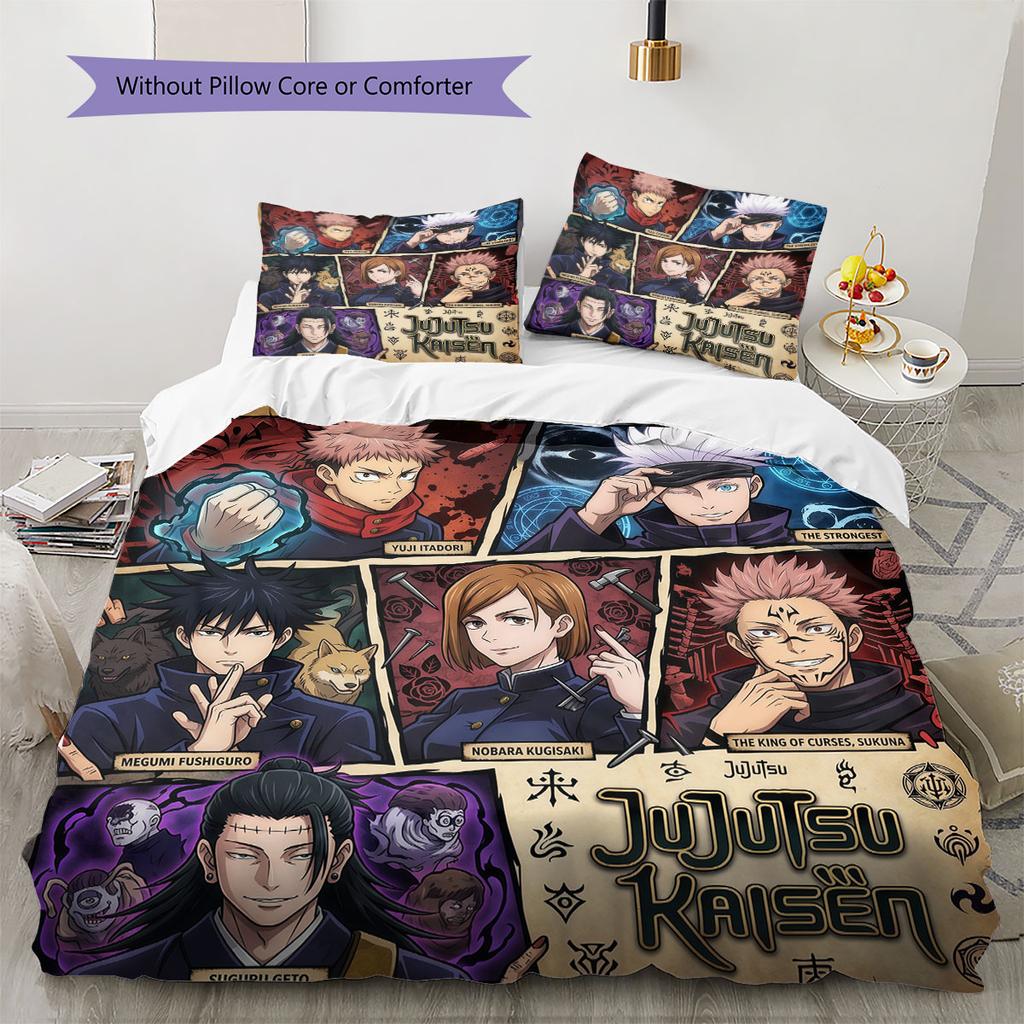 Jujutsu Kaisen Soft Duvet Cover Child's Bedding Set,Extra Large Size Birthday Gifts Various Sizes Available -HE201