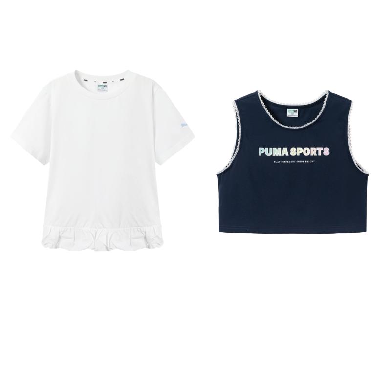 PUMA Kids T Shirts Crew Neck 353226119002-00318 140