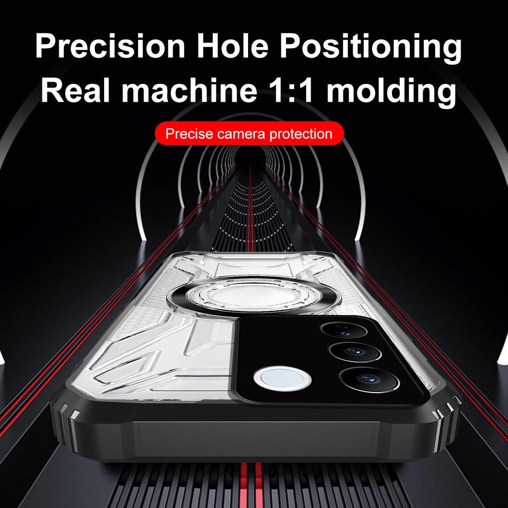 Battle Shadow Series Armor Phone Case for Vivo V27 Pro,V27 Shockproof Anti‑Drop Protective Cover