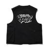 Li Ning Simple Versatile Letter Zipper Loose Vest Men Vests Black AMDU003-2