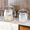 1.1/2.3/4/6L Flour Grains Candy & Cookie Plastic Jar Hard and Smooth Pot with Lids Clear Airtight Food Storage Canister For Home