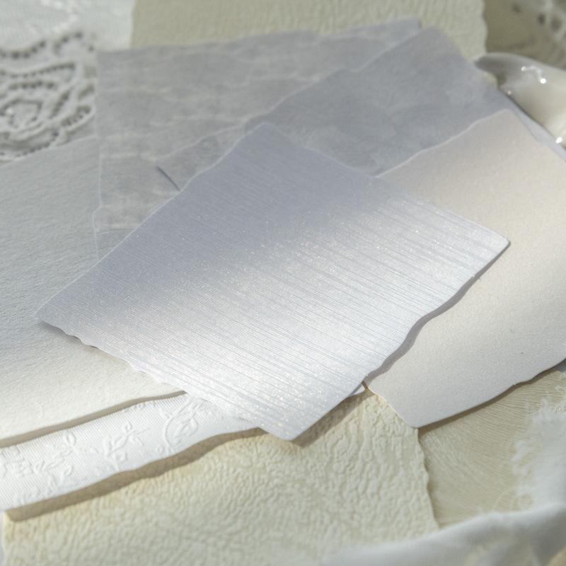 White Gentle Series Journal Collage Base Paper by Ketchup Girl