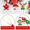 15pcs DIY Christmas Elk Snowman Pendant Christmas Tree Hanging Decoration  Hotel Office Decor