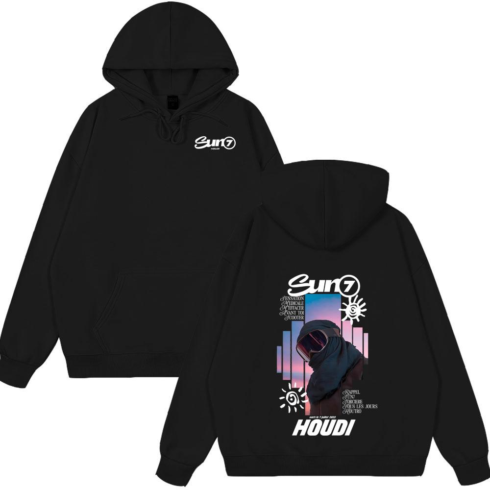 

Rapper HOUDI SUN7 Graphic Hoodies Men Women Hip Hop Fashion Pop Music Clothes Unsiex Casual Oversized Hot Sale Winter Clothing 3XL
