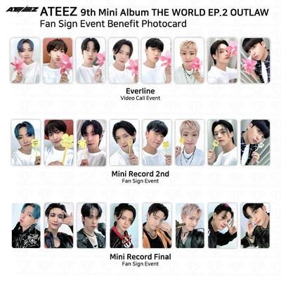 THE WORLD EP.2 OUTLAW Fan Sign Event Benefit Photocard Minirecord Everline