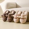 Niedliche Baumwollpantoffeln Herbst und Winter 2025 neu Indoor Heimtextilien Samt dicker Boden warme Paar Baumwollmopp