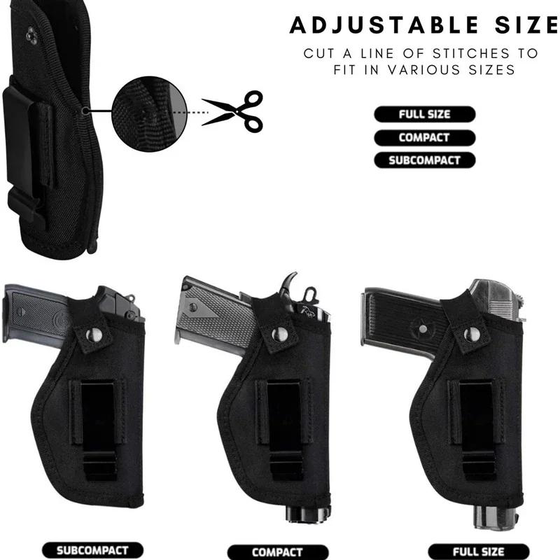 1PC Men/Women Universal Gun Holsters for Airsoft Pistols Right/Left IWB/OWB 9mm Holsters for Concealed Carry Glock Gun