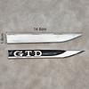 VW GTI GOLF 2026 Hot For VW VOLKSWAGEN 2Pcs Red Black Metal Logo GTD Emblem Car Fender Side Badge For Volkswagen VW Golf 7 6 5 4