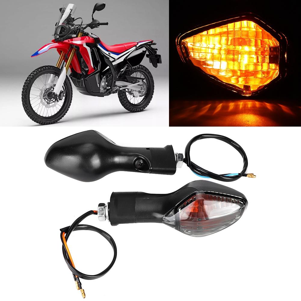 1 Pair Turn Signal Indicator Lamp Fit for   CRF250L Motorcycle Modified Black Yellow