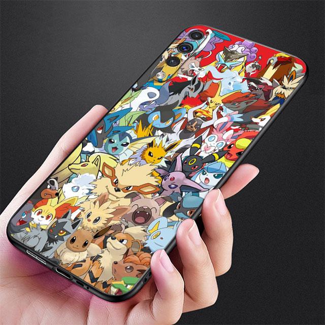 Case For Samsung Galaxy Note 20 Ultra 10 Plus A50 A70 A20 A30 A20 A20e A03 A04 A05 A10 Soft Phone Cover Pikachu Pokemon Cartoon