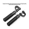 1 Pair Motorcycle Foot Pegs Aluminum Foot Pegs for 1''-1.2" Crash Bar U Clamp Foldable Footpegs Universal Footrest Mount