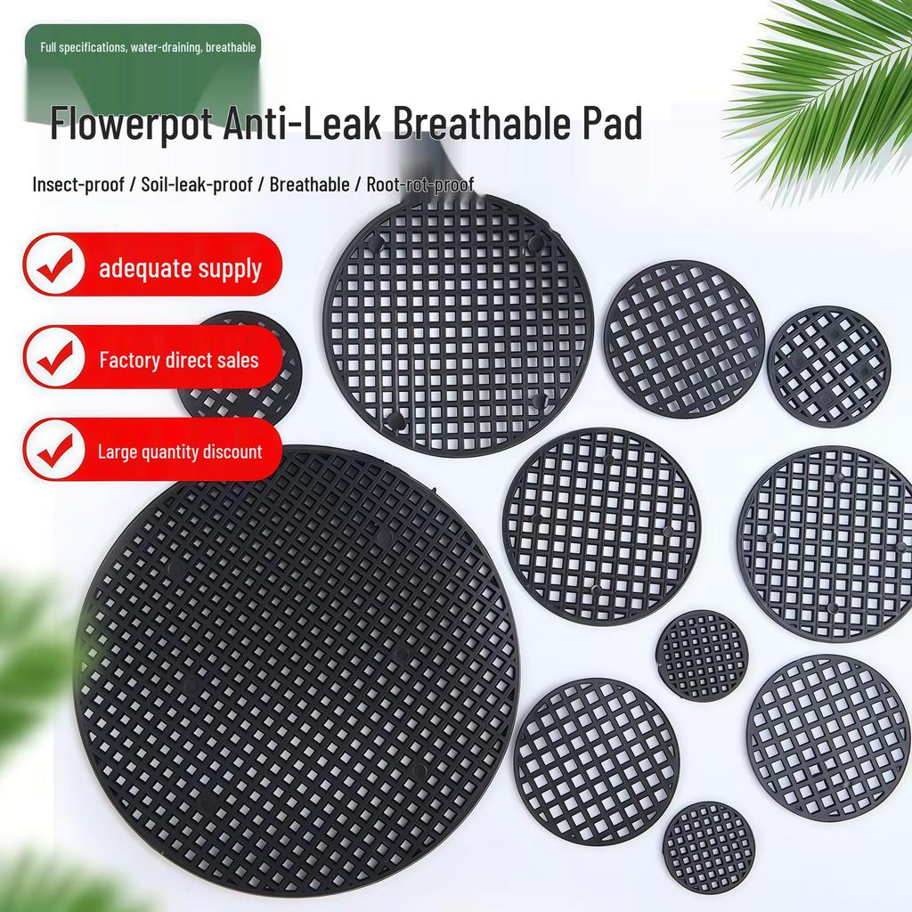 Breathable Round Mesh Mat for Flower Pots - Leak Prevention for Succulents (Small, Medium, Large)