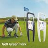 Outdoor Golf Divot Repair Tool Training Aid Golf Pitchfork Zinc Alloy Golf Putting Green Multifunctional Golf Sports Accessories