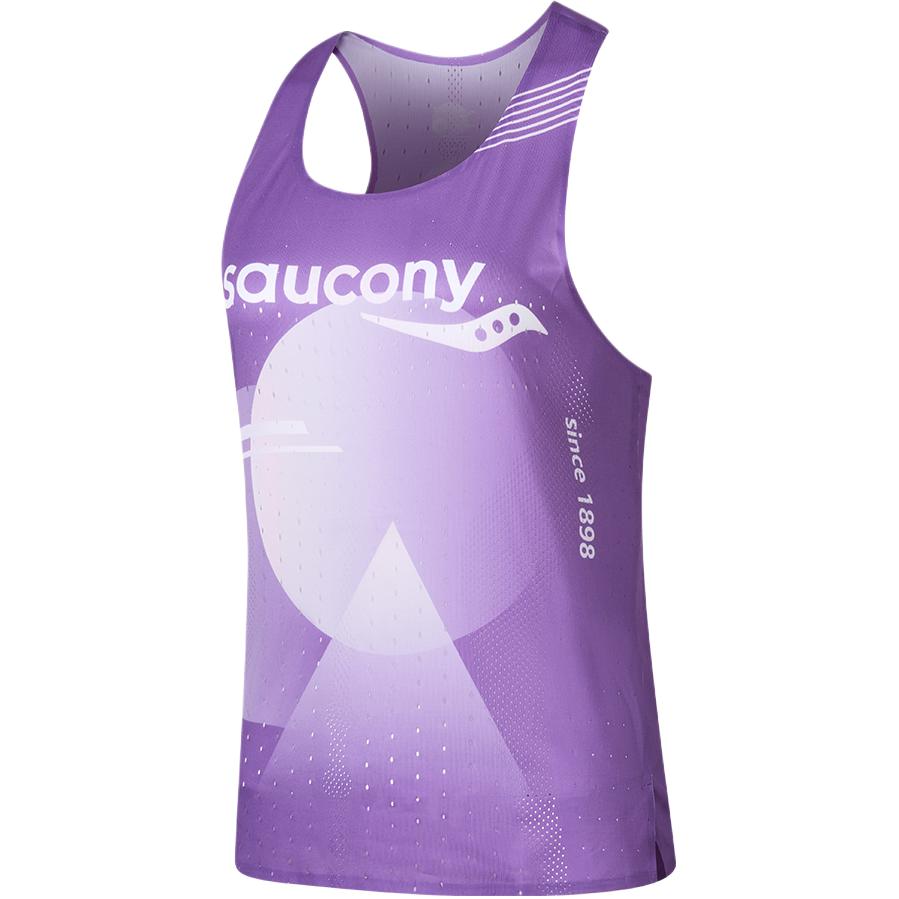 

Saucony Speed Running Series Knitted Round Neck Fashion Soft Sleeveless Sports Vest Unisex Vests Purple SA1250TK61T-PR242 M