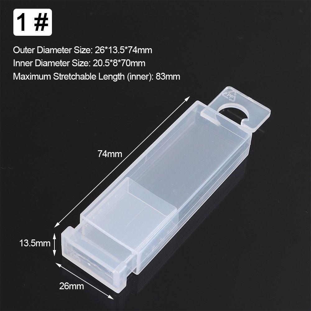 

1Pcs Adjustable Height Drill Tool Box Telescoplc Plastic Twist Drill Boxes Clear Rectangular Parts Storage Case Tap Accessories