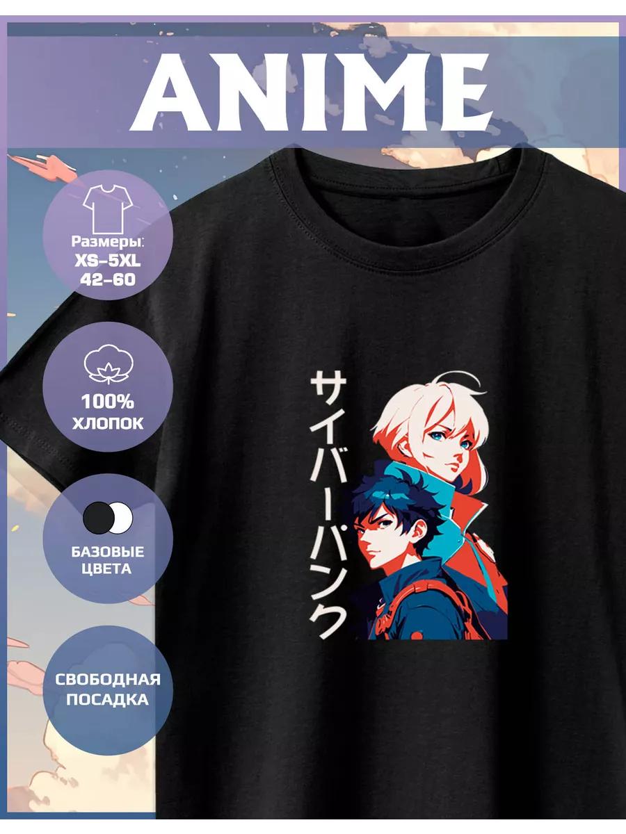 Anime Print T-shirt S