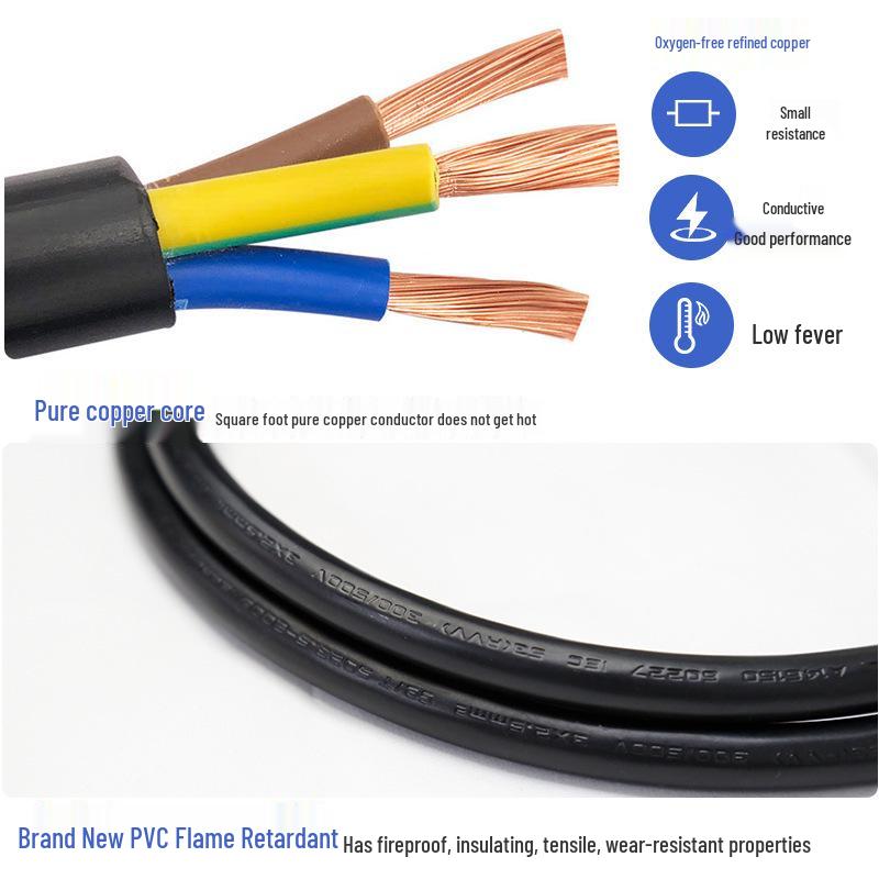 Eco-friendly Oxygen-Free Copper PVC High-Power Power Cord C14 to P13 for Water Cooling Equipment