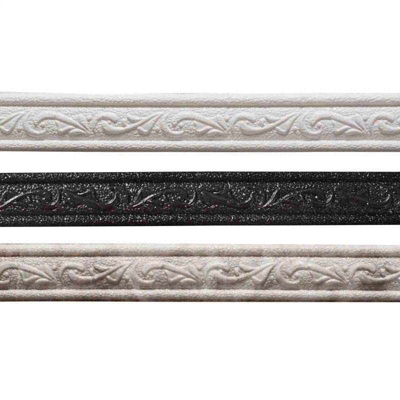 230X4X0.7 Cm Self Adhesive Wall Border Strip Waterproof Wall Trim Line Wallpaper Skirting Border Anti-collision And Oil-proof
