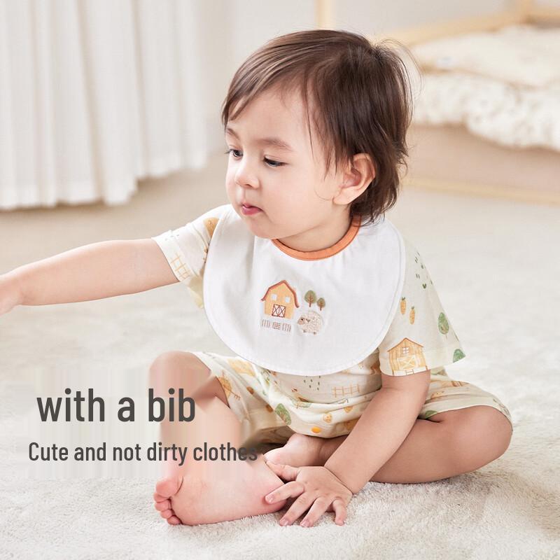Baby Summer Cotton Short-Sleeve Romper
