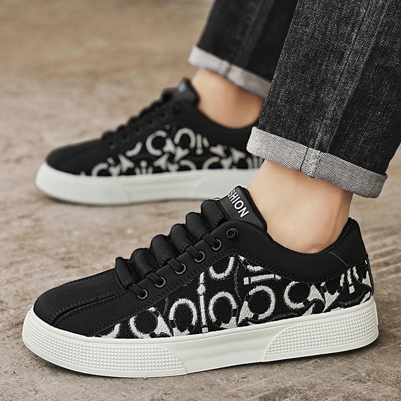 Skateboard Men Casual Shoes Luxury Brand Comfortable Men Shoes Black High Quality Designer Flats High Quality Breathable Outdoor