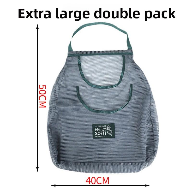 Thick Durable Kitchen Hanging Storage Bag for Fruits, Vegetables, Ginger, Garlic, Handheld Storage Bag for Home Convenient Organ