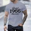 Made In 1966 Mens Short Sleeved TShirts Limited Edition 1966 Design Printed Mens Women Tshirt Summer Top Casual Clothing