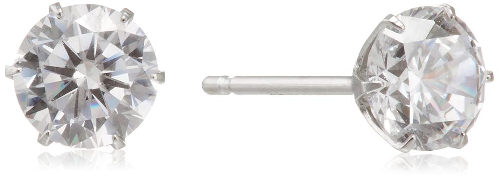 ESTELLE Cubic Zirconia Platinum Earrings (L) 0231-3739-0011-0000