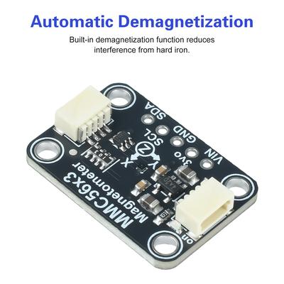 X,Y,Z 3 Axis Triple-Axis Magnetometer 20-bit Ultra-high Resolution Compatible With STEMMA QT QWIIC MMC56X3 for Arduino 2.2V-3.6V