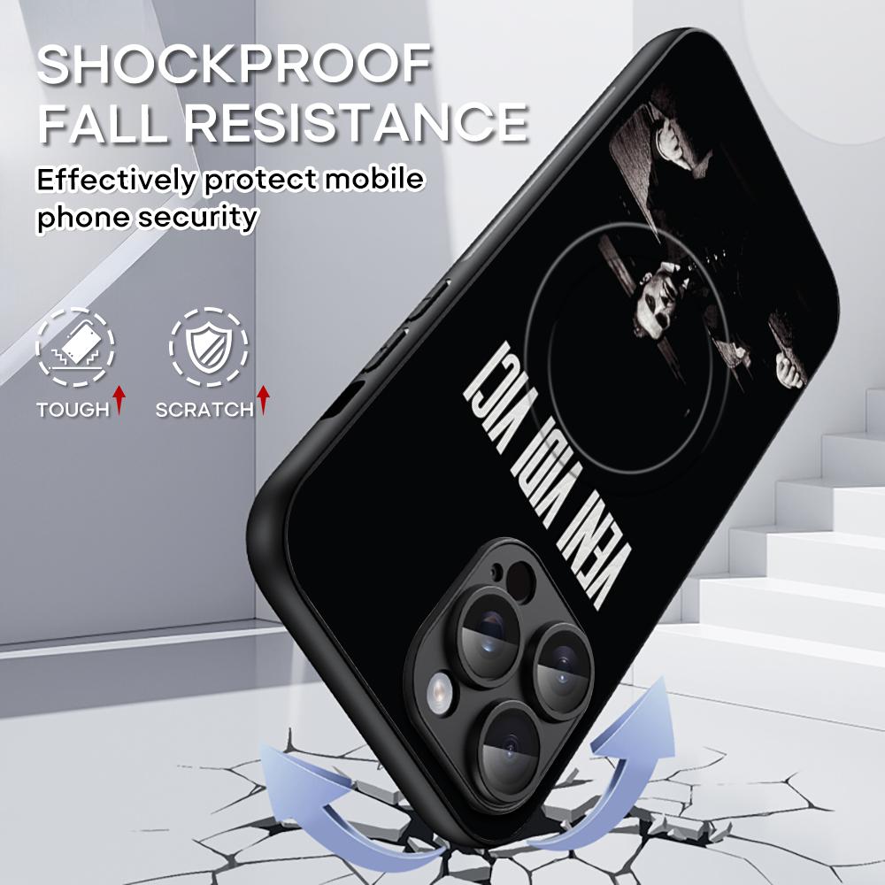 The Godfather Classic Movie Poster Phone Case For iPhone 17 16 15 14 13 12 Plus Pro Max  High-end Luxury Magsafe Sheepskin