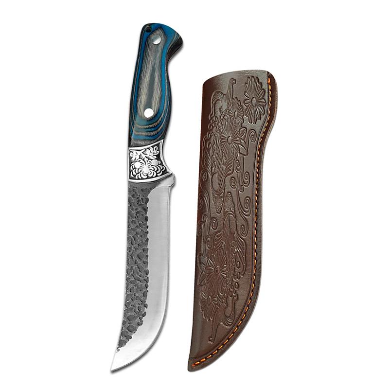 Forged Kitchen Meat Cleaver Butcher Boning Knife Chef Knife Slicing Peeling Fishing Knife with Wood Handle Cooking Tools
