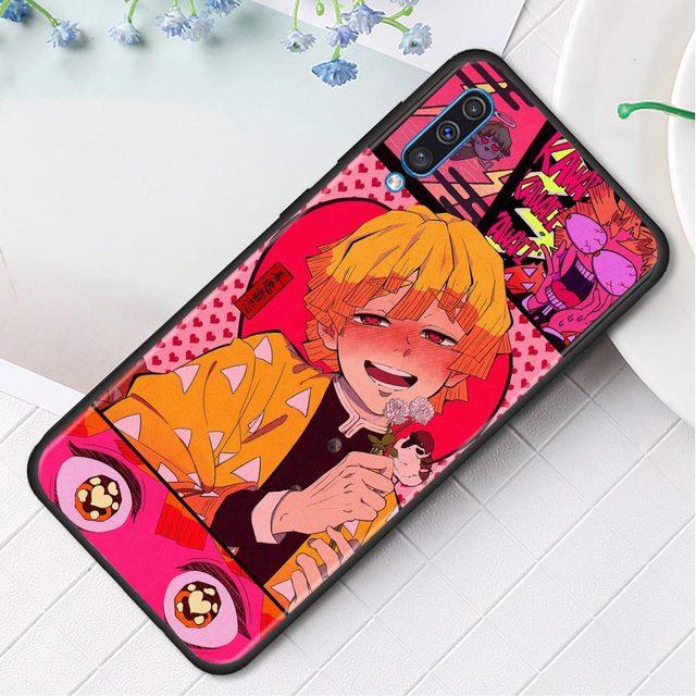 Silikonfodral för Samsung Galaxy A50 A70 A10 A20e A30 A40 A20s A10s A10e A80 A90 A60 A30s skal Shell Demon Slayer Kimetsu Anime