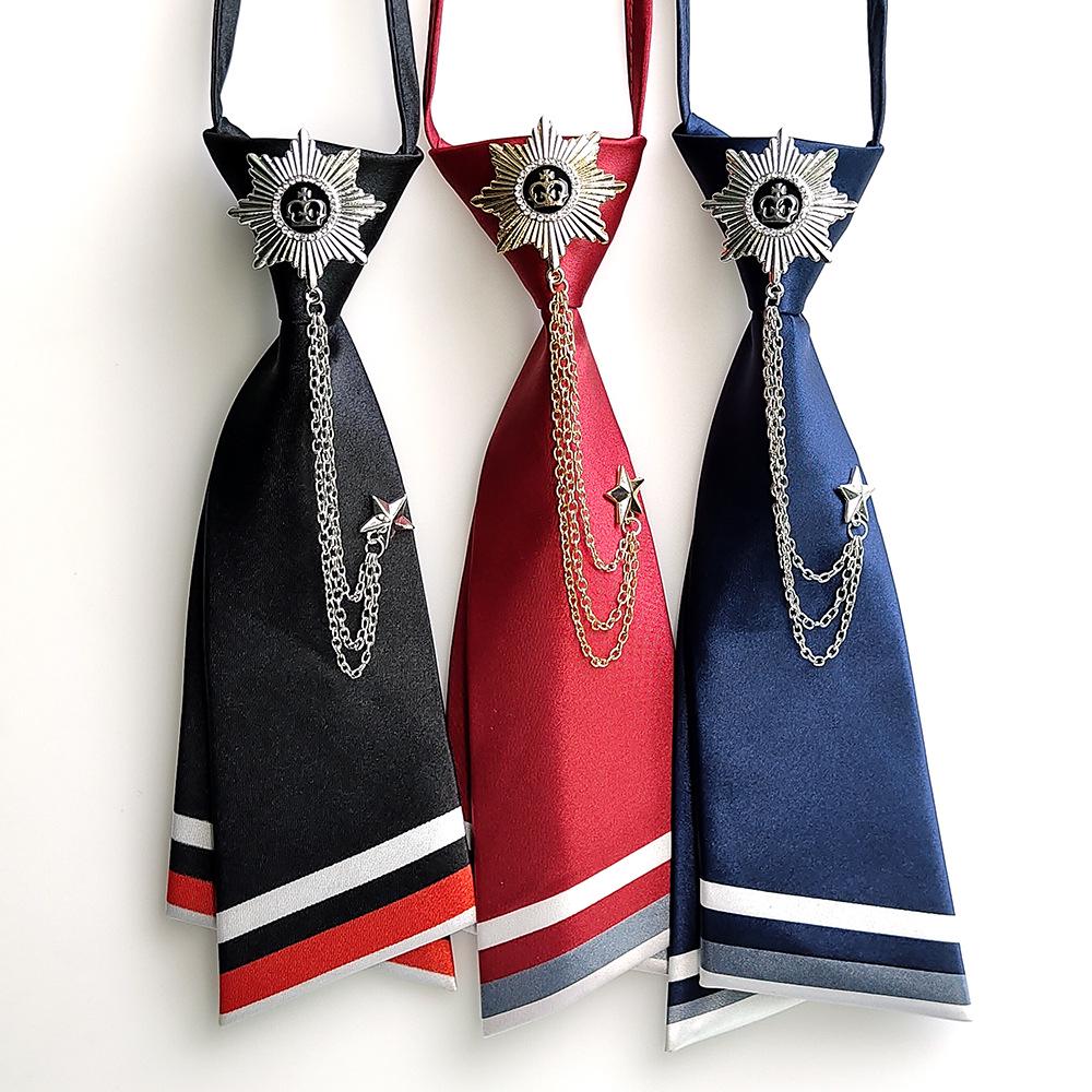 Unisex Retro Gotisches Fliege mit Quastenketten Corsage