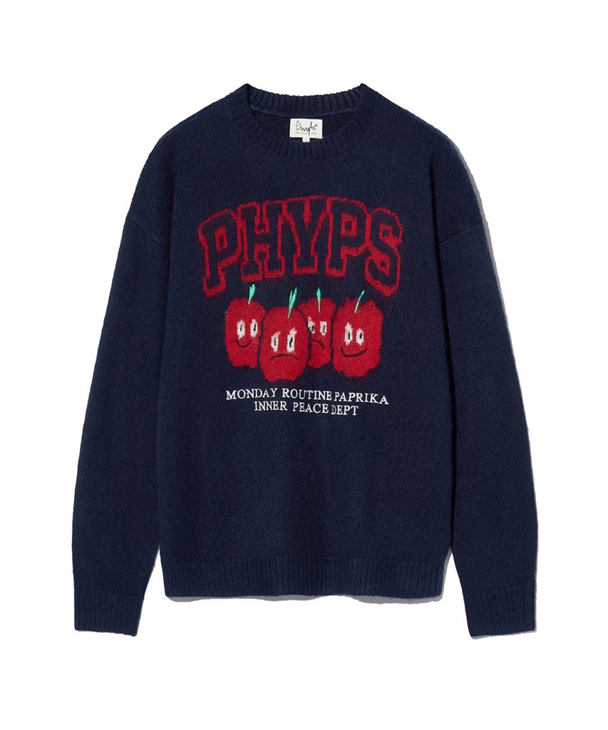 PHYSICAL DEPARTMENT Paprika Brush Knit_Navy