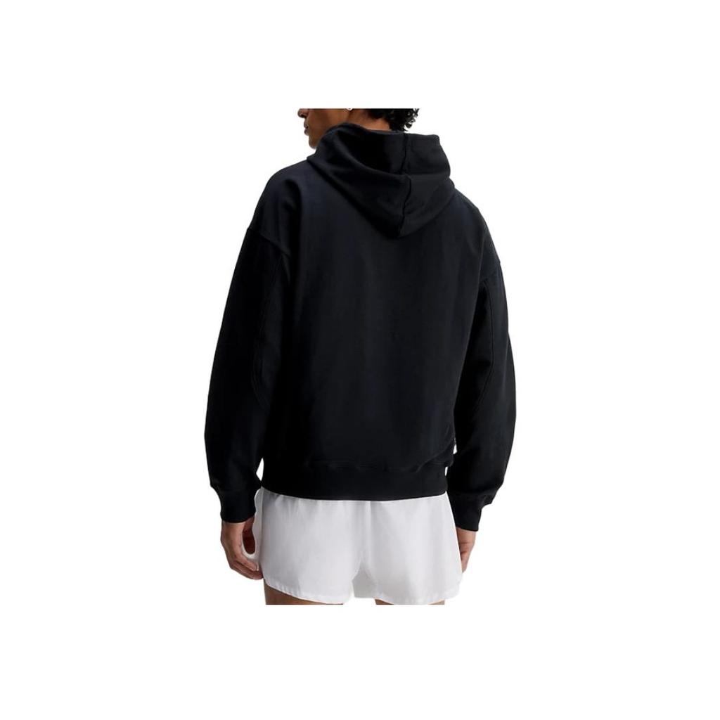 Calvin Klein Kapuzenpullover Einfarbige Buchstabendruck Langarm Sweatshirt Herren sweatshirt Schwarz 000NM2416E-UB1