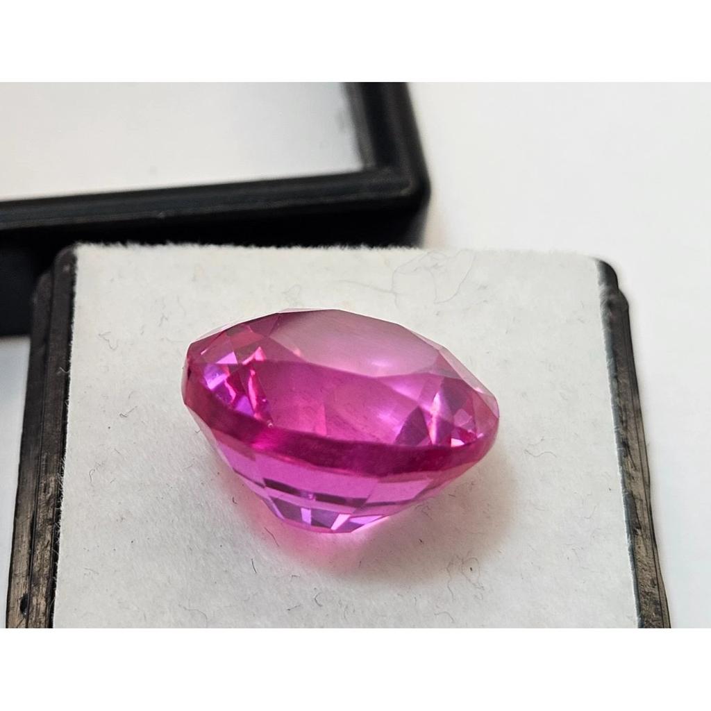 Fantastic Pink Sapphire Shape 15-16 Ct Round Cut Fabulous Certified Gemstone
