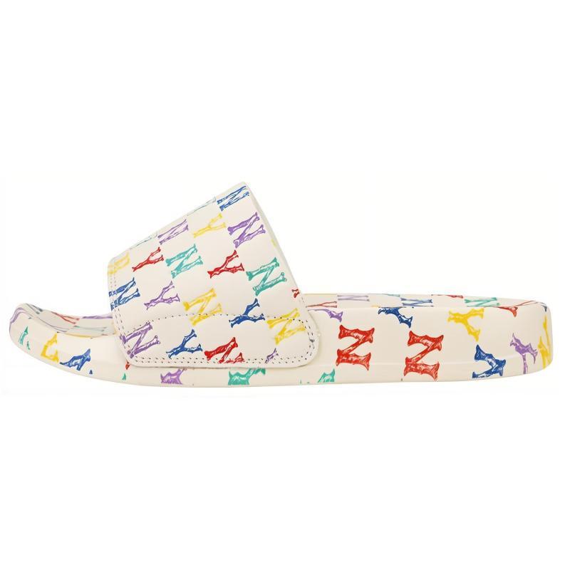 MLB MONOGRAM Reading Collection Abrasion Resistant Slide Slippers Unisex White Sneakers 32SHHM111-50W 36.5
