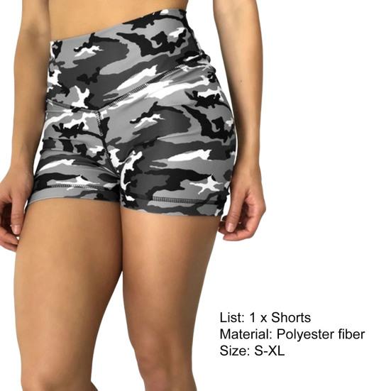 Damen Yoga-Shorts, Fitness, Skinny Slim Fit, breites Band, Kontrastfarbe, hohe Taille, schnell trocknend, hohe Elastizität, Sommer-Sport-Shorts, Jogginghosen mit Butt-Lift