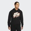 Jordan Logo Fleece-Lined Printed Loose Hoodie Men Hoodie Black DC9605-010