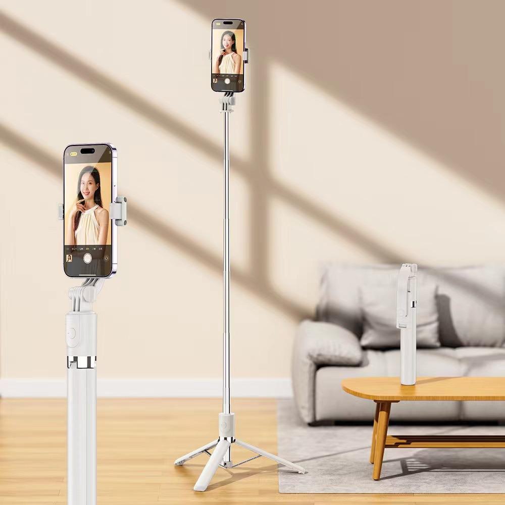 Jincheng R1S Bluetooth Selfie Stick with Fill Light for Beauty Live Streaming