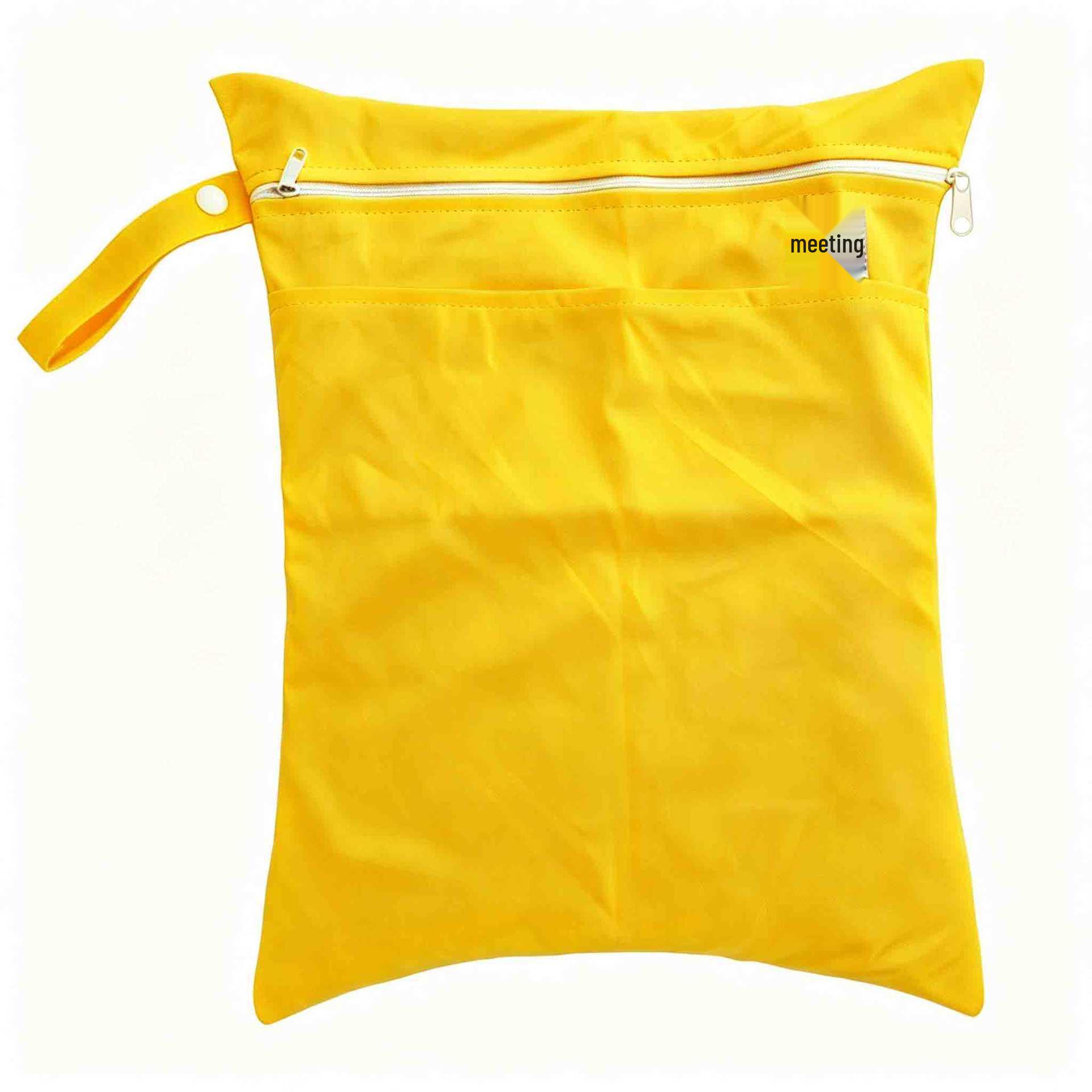 Waterproof Hanging Bag: 30x40cm Wet/Dry Separation for Travel, Swim, Clothes, Baby Diapers Double Pocket, 30x40CM, 60g